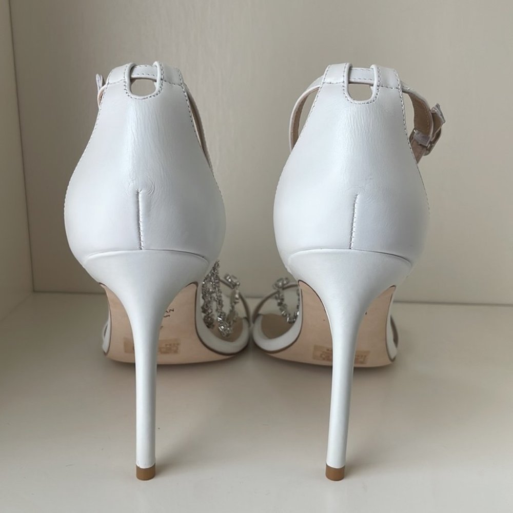 Stuart Weitzman Stardust 100 High Heel Rhinestone Sandal - Picture 9 of 12